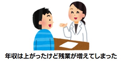 年収は上がったけど残業が増えてしまった
